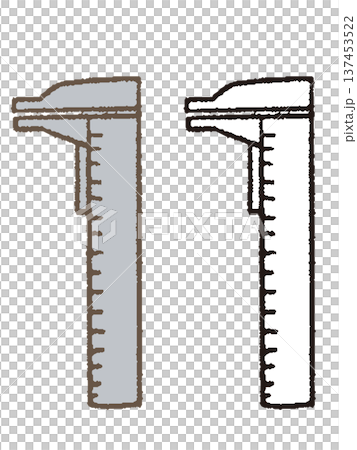 ノギスのイラスト 137453522