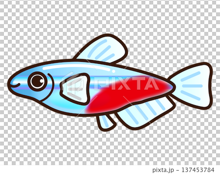霓虹四面體插畫素材 霓虹四面體插畫素材 137453784