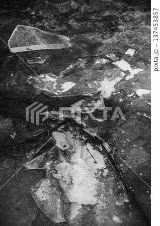 諏訪湖の寄せ氷 諏訪湖の寄せ氷 137453857