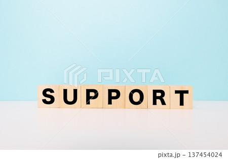 SUPPORTブロック文字 137454024