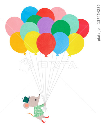 風船とねずみ 137454289