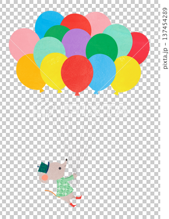 風船とねずみ 137454289
