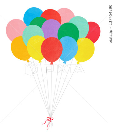 たくさんの風船 137454290