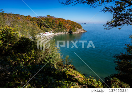 福浦海水浴場の風景（赤穂市） 137455884
