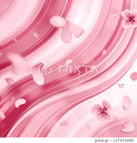 桜をイメージしたイラストです。 137455898