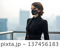 Wear a cloth to cover the nose to prevent respiratory disease Generative AI 137456183
