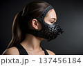 Wear a cloth to cover the nose to prevent respiratory disease Generative AI 137456184