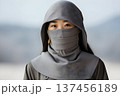 Wear a cloth to cover the nose to prevent respiratory disease Generative AI 137456189