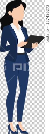 一位女商人正在開會的插圖 一位女商人正在開會的插圖 137456272