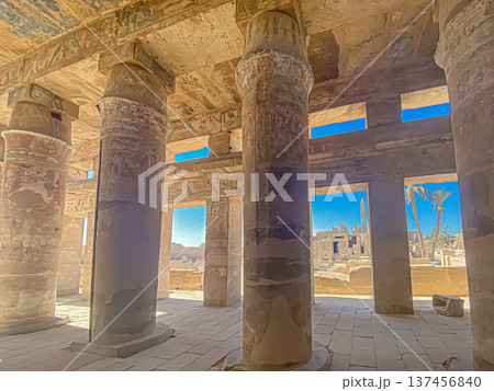 Karnak Temple is dedicated to the temple complex of Ancient Egypt. Thebes, Karnak, Luxor, Egypt Karnak Temple is dedicated to the temple complex of Ancient Egypt. Thebes, Karnak, Luxor, Egypt 137456840