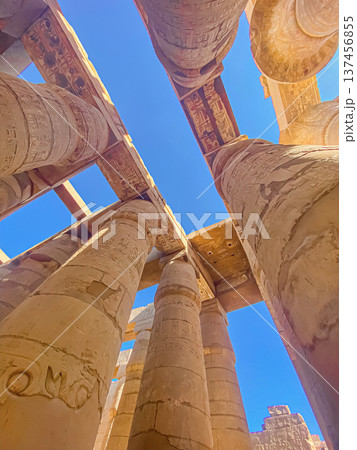 Karnak Temple is dedicated to the temple complex of Ancient Egypt. Thebes, Karnak, Luxor, Egypt 137456855