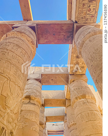 Karnak Temple is dedicated to the temple complex of Ancient Egypt. Thebes, Karnak, Luxor, Egypt 137456890