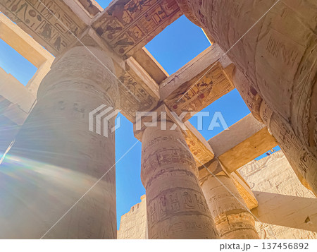 Karnak Temple is dedicated to the temple complex of Ancient Egypt. Thebes, Karnak, Luxor, Egypt Karnak Temple is dedicated to the temple complex of Ancient Egypt. Thebes, Karnak, Luxor, Egypt 137456892