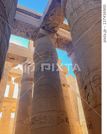 Karnak Temple is dedicated to the temple complex of Ancient Egypt. Thebes, Karnak, Luxor, Egypt Karnak Temple is dedicated to the temple complex of Ancient Egypt. Thebes, Karnak, Luxor, Egypt 137456900