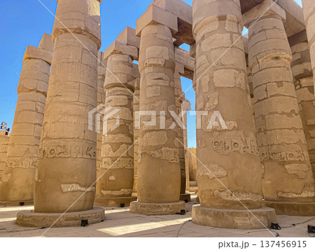Karnak Temple is dedicated to the temple complex of Ancient Egypt. Thebes, Karnak, Luxor, Egypt 137456915