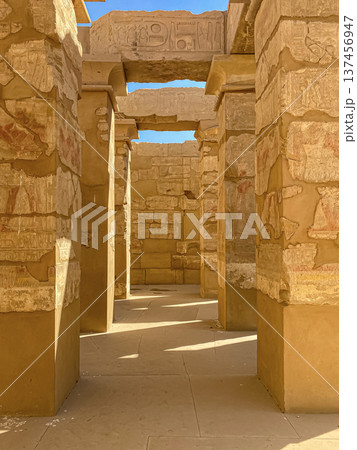 Karnak Temple is dedicated to the temple complex of Ancient Egypt. Thebes, Karnak, Luxor, Egypt Karnak Temple is dedicated to the temple complex of Ancient Egypt. Thebes, Karnak, Luxor, Egypt 137456947