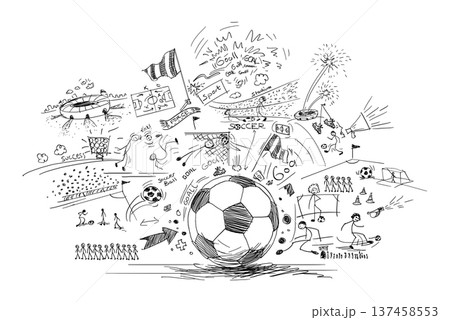 Soccer doodle Soccer doodle 137458553