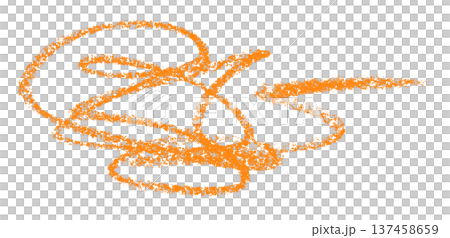 orange pencil strokes isolated on transparent background orange pencil strokes isolated on transparent background 137458659