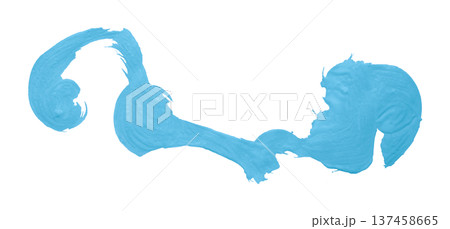 Light blue watercolor background. Artistic hand paint. Isolated on transparent background. 137458665