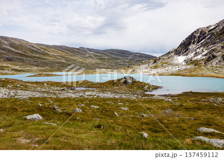 Mountains view from Gamle Strynefjellsvegen Norway 137459112