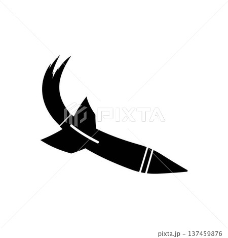 missile rudal logo icon illustration design 137459876
