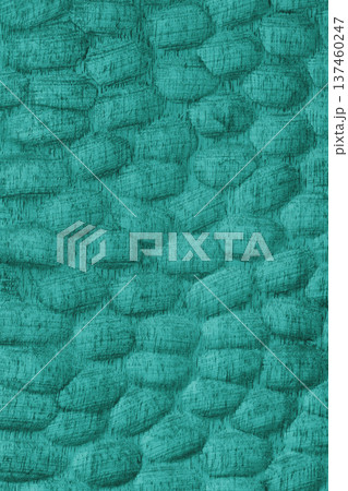 Turquoise color wooden surface with carved texture and natural wood textured grain background 137460247