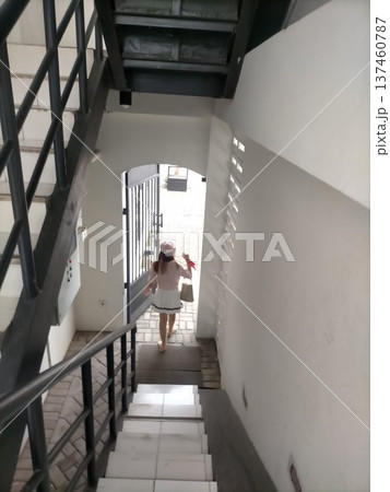 women on the stair women on the stair 137460787
