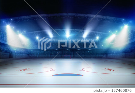 Ice hockey rink Ice hockey rink 137460876