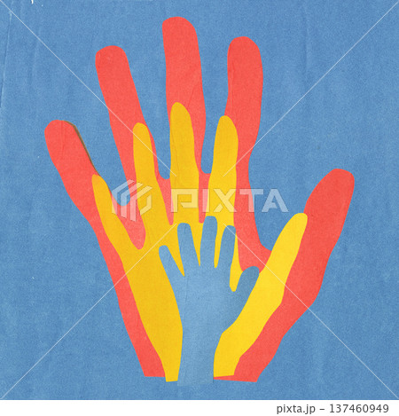 Hands collage showing family support and unity concept Hands collage showing family support and unity concept 137460949