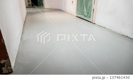 view of self-leveling floor in hallway 137461430
