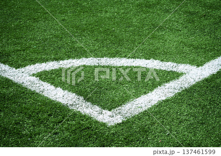 Soccer field corner Soccer field corner 137461599