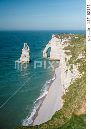 Cliffs and Waters of Etretat 137462381