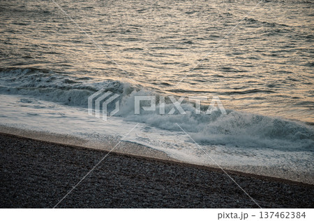 Ocean Wave near Etretat Cliffs Ocean Wave near Etretat Cliffs 137462384