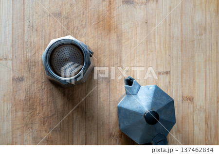 Clean Empty Coffee Maker Ready for Use Clean Empty Coffee Maker Ready for Use 137462834