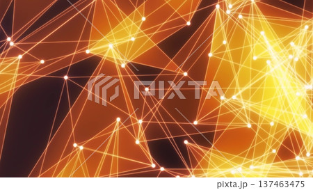 Abstract glowing network of connected dots and lines Abstract glowing network of connected dots and lines 137463475