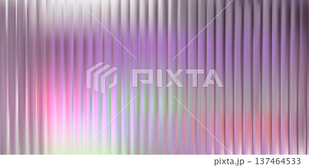 Glass pattern background, ice texture effect. Holograph metal reed abstract line gradient. Ribbed 3d flute ripple striations, silver light corrugated transparent wall window. Frosty iridescent reflect 137464533