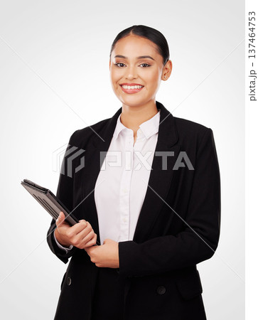 Human rights, lawyer and portrait of woman with tablet and information on politics, government and career injustice. Political, ambassador and person with confidence, pride and motivation for law Human rights, lawyer and portrait of woman with tablet and information on politics, government and career injustice. Political, ambassador and person with confidence, pride and motivation for law 137464753