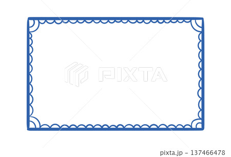 Border Frame Ornament Linework 137466478