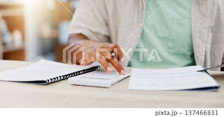 Budget, paperwork and calculator with man hands writing for accounting, debt review and tax management or calculating. Financial report, documents and person with mortgage, bills and finance strategy Budget, paperwork and calculator with man hands writing for accounting, debt review and tax management or calculating. Financial report, documents and person with mortgage, bills and finance strategy 137466831