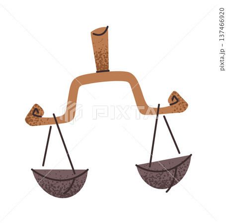 Antique Greek libra balance scale 137466920