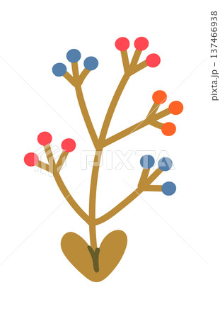 Willow branch Easter decorative sticker 137466938
