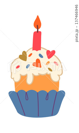 Easter cake candle decorated bakery 137466946