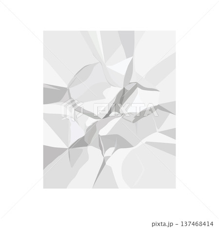 Crumpled white paper texture with grey shadows and folds Crumpled white paper texture with grey shadows and folds 137468414