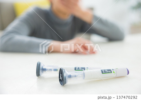 自己注射 皮下注射と副作用イメージ 自己注射 皮下注射と副作用イメージ 137470292