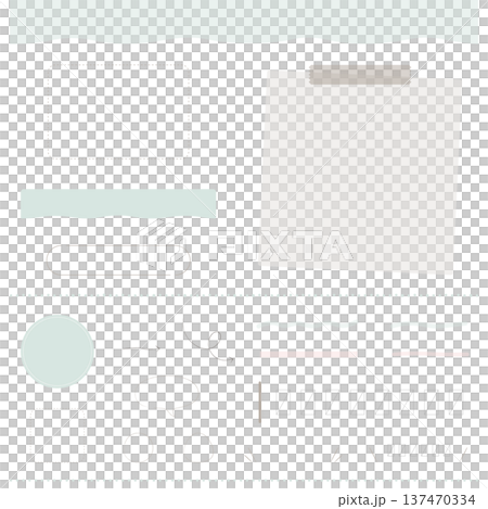 Webデザイン用装飾素材セット フレーム・矢印・吹き出し・区切り線・メモテープのUIパーツ 137470334