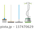 掃除道具のベクターイラスト 137470629