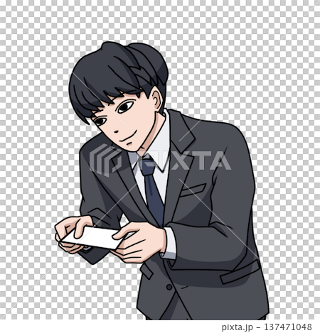 Young businessman handing out his business card Young businessman handing out his business card 137471048