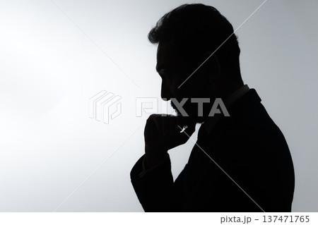 ビジネス 男性 シルエット ビジネス 男性 シルエット 137471765