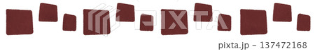 ランダムに並んだ四角のライン(ブラウン) ランダムに並んだ四角のライン(ブラウン) 137472168