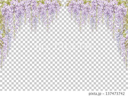 Wisteria flower frame 4 Wisteria flower frame 4 137473742